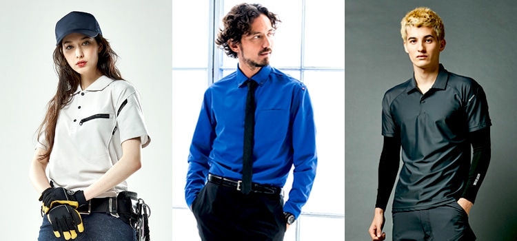 長袖・半袖・消臭素材など多機能な作業着用ポロシャツ特集